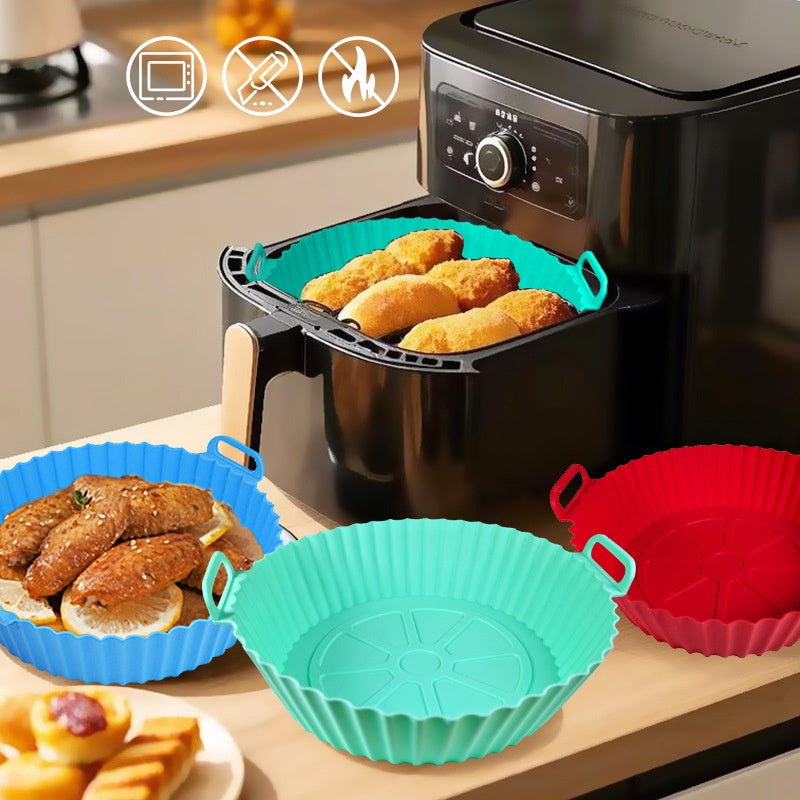 طبق سيليكون ايرفراير دائري