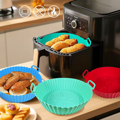 طبق سيليكون ايرفراير دائري