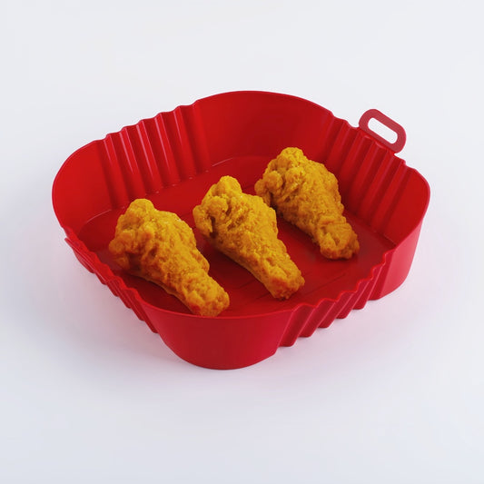 طبق سيليكون ايرفراير مربع